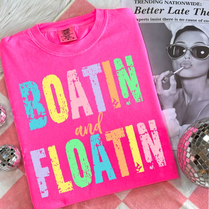 Boatin and Floatin for wholesale by Southern Backroad Tees LLC