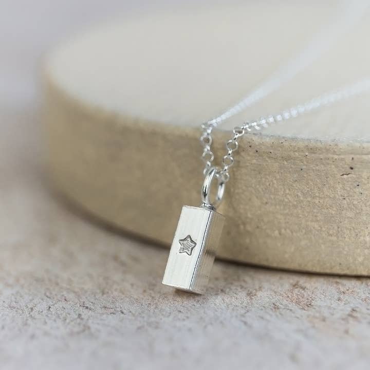 Lucy Kemp Jewellery - Wholesale Pendant/Charm Necklace - Sterling Silver Ingot Pendant - Small