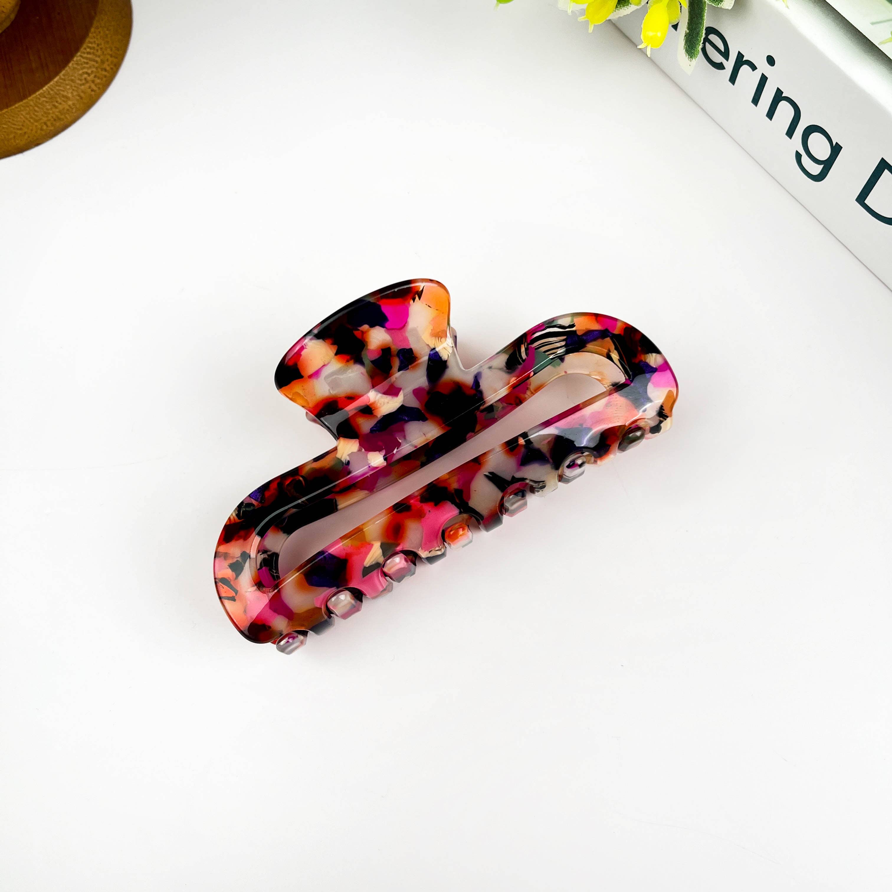 SoapElenGlen - Vendita all'ingrosso Fermaglio per capelli - Donna - Clip ad artiglio cavo rettangolare1