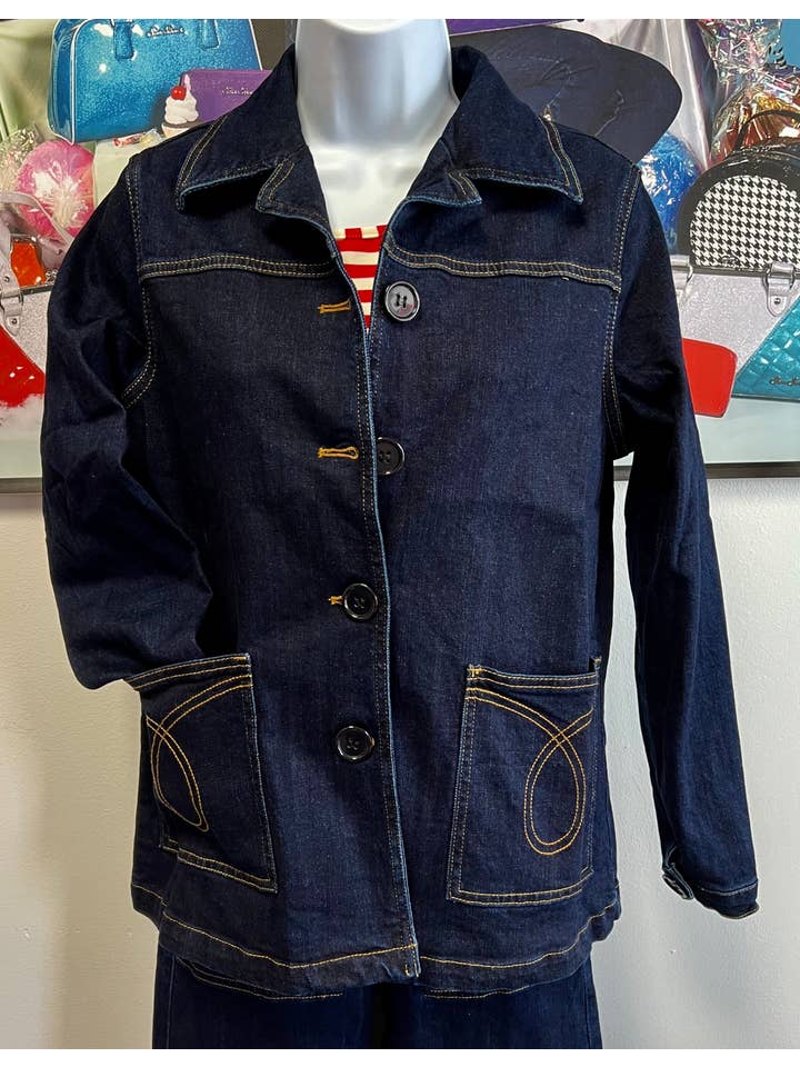 Astro Bettie - Wholesale Denim Jacket - Women's - Midge Button Down Jean Jacket4