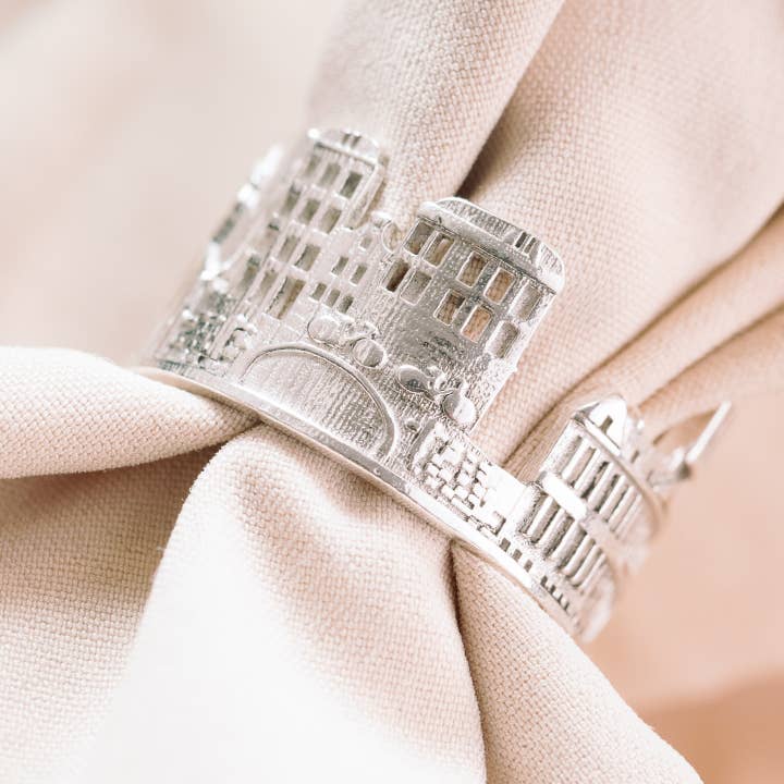 Anel Amsterdam Skyline Artesanal Itália 18 Kt Bronze por atacado de Gabbo Design