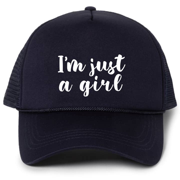 I'm Just a Girl Trucker Hat for wholesale by Pippa & Ky