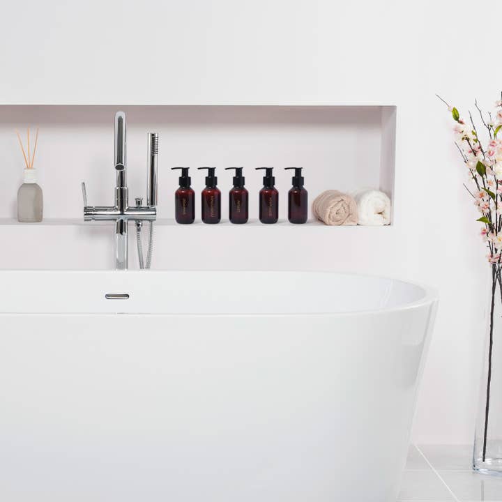 Bottiful Home - Wholesale Travel Container - 3 oz Plastic Travel Bottle Set w Clear Zippered Bag8