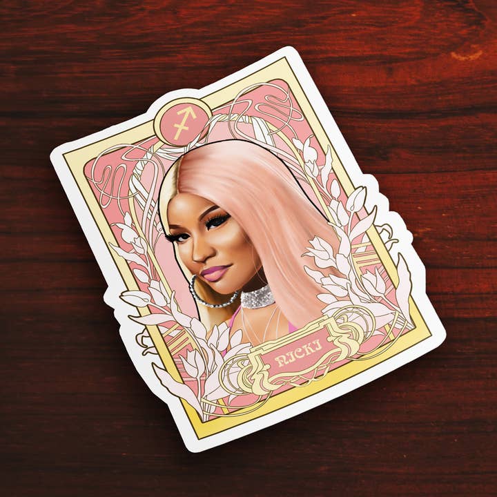 Nicki Minaj - Sticker for wholesale by Black Zodiac Prints