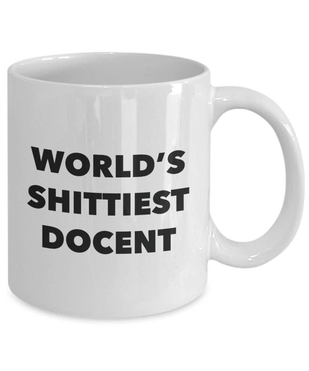 CustomHappy - Wholesale Coffee Mug - Docent Coffee Mug - World's Shittiest Docent1