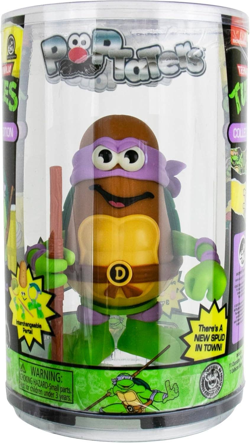 Super Impulse USA - Wholesale Toy Set - Kids - Poptater 4 " TMNT Leonardo (Blue) or Donatello (Purple)3