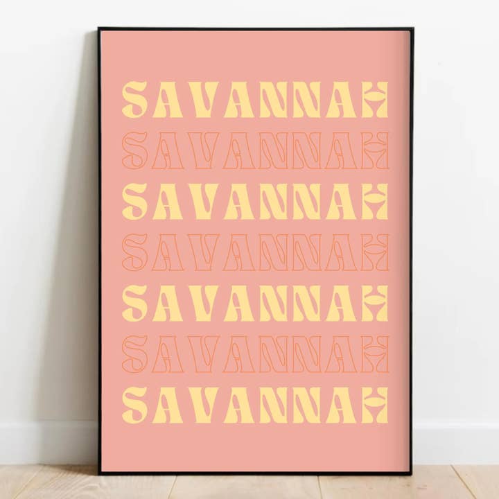Savannah Georgia Print voor wholesale door Olive Street Collective