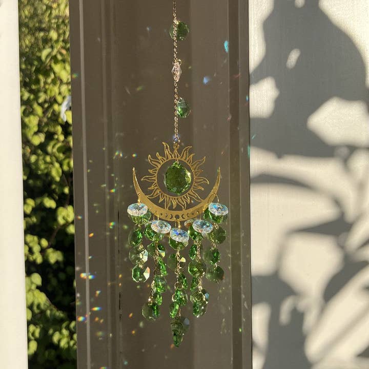 Dipped Shop - Wholesale Suncatcher - Sun Moon Colorful Crystal Hangings DP25A912