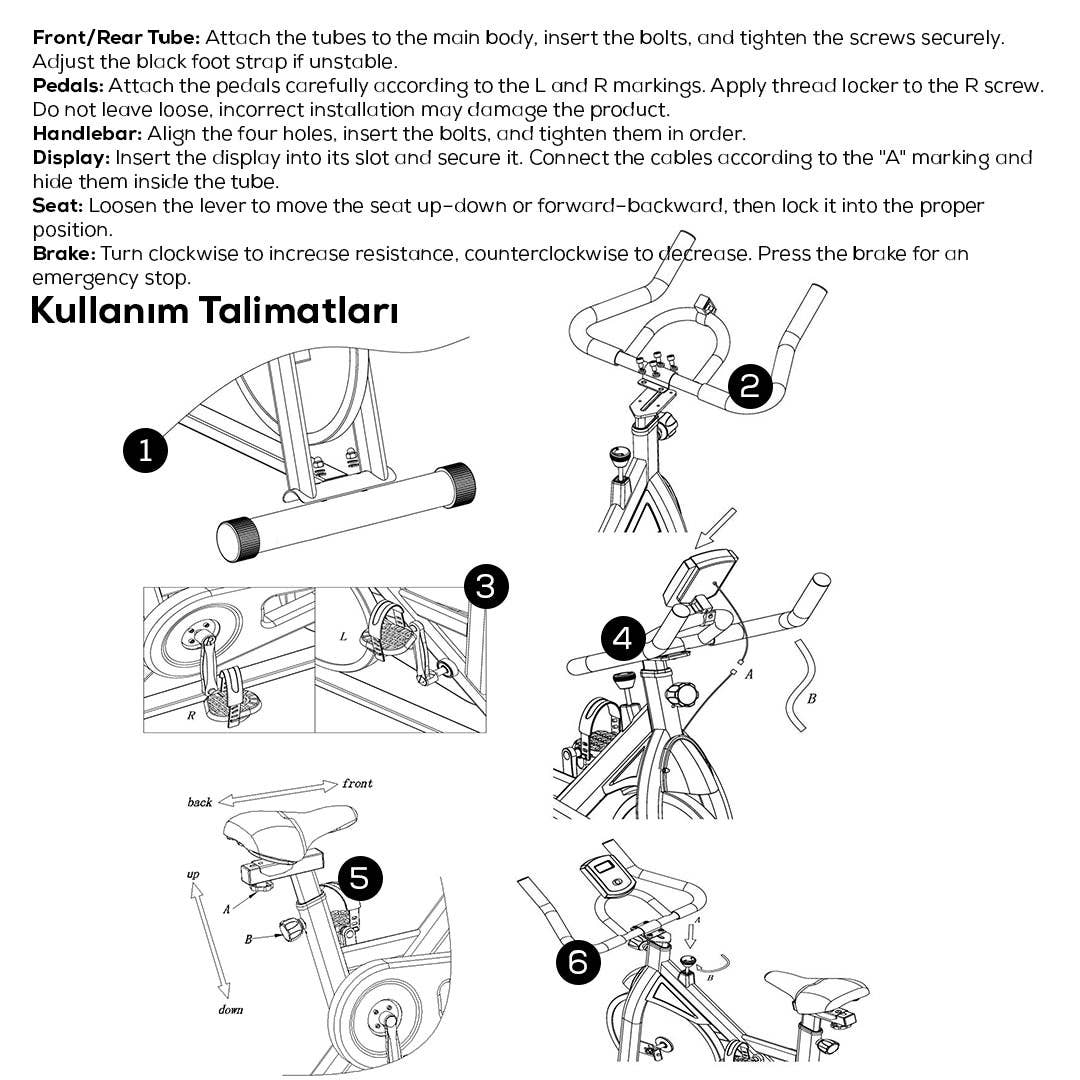 Mtistanbul LTD – wholesale Fitness equipment – Adjustable, Portable, LCD Monitor Upright Exercise Bike6