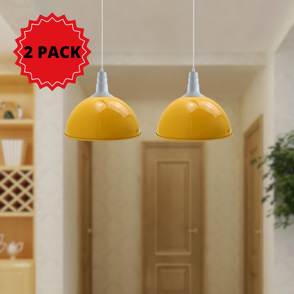 Ledsone – wholesale Chandelier/hanging light – 2 Pack Modern Vintage Industrial Retro Loft Metal Ceiling Lamp Shade Pendant Light~35751