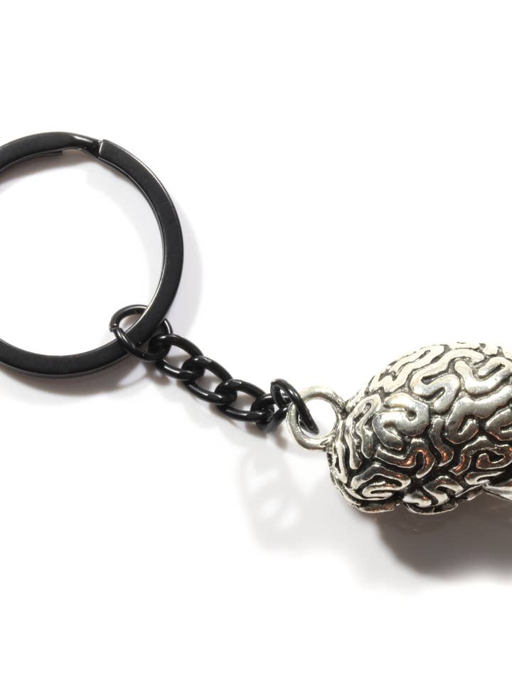 Brain Keychain - Brain Gifts or Horror and Neurology for wholesale by Dave The Bunny
