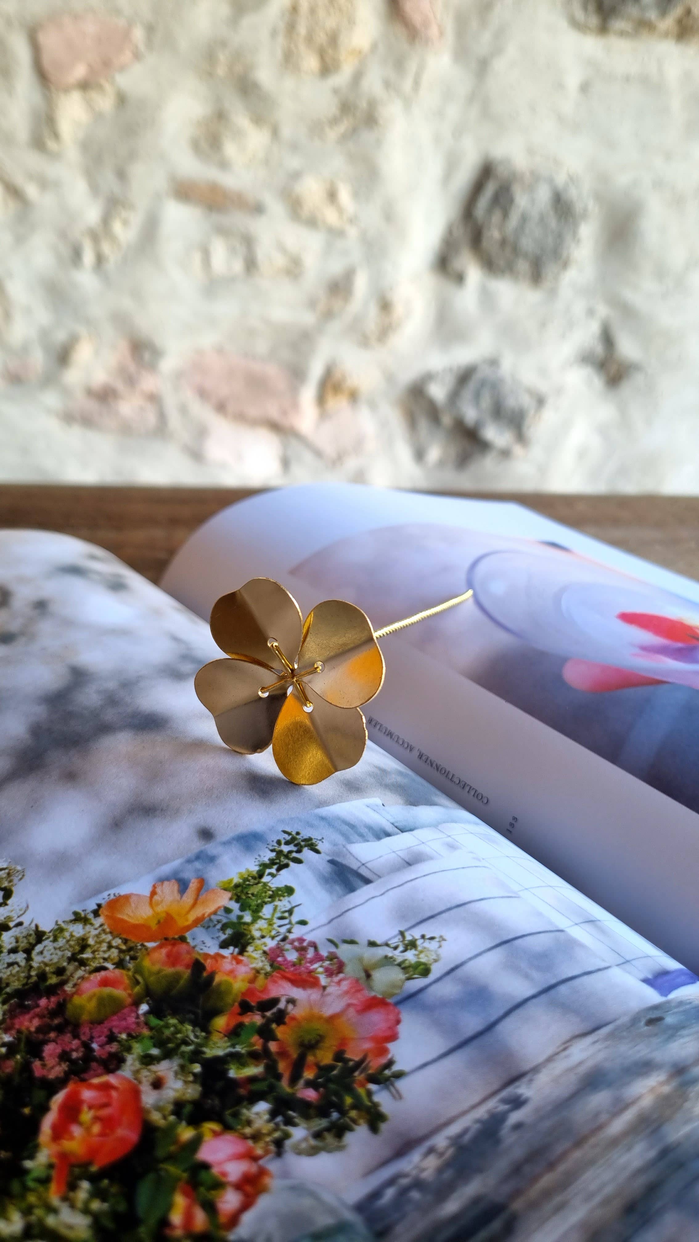 Delphine Plisson - Wholesale Decorative Tabletop Object - Four-leaf clover in brass