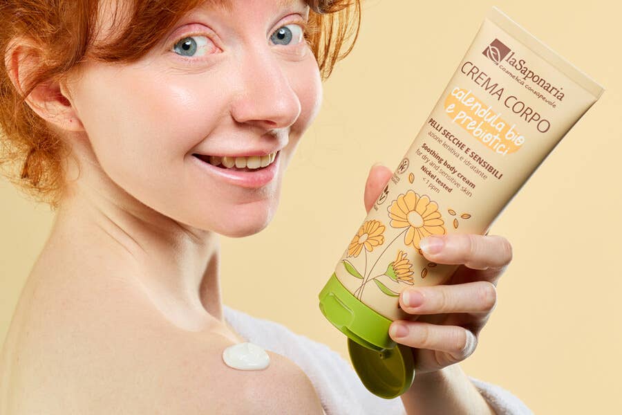 La Saponaria – Engroshandel Kropscreme/lotion – Bodycreme til følsom hud – økologisk calendula (200 ml)1