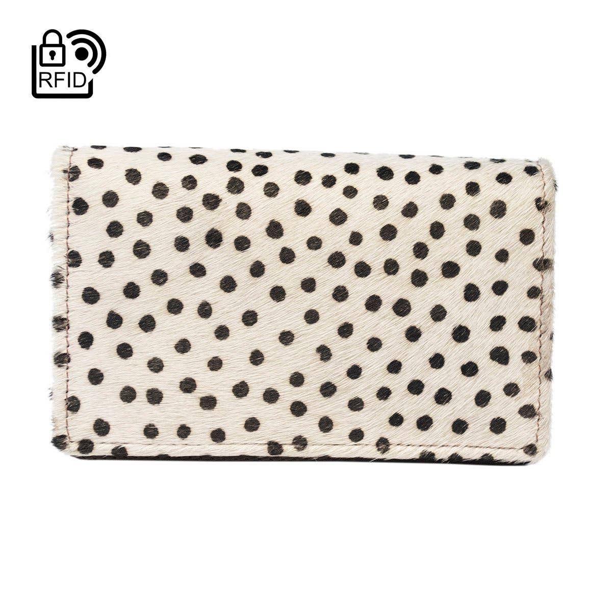 Arrigo - Wholesale Wallet - Women's - Dark Brown Leather Ladies Wallet - Animal Print - Arrigo26