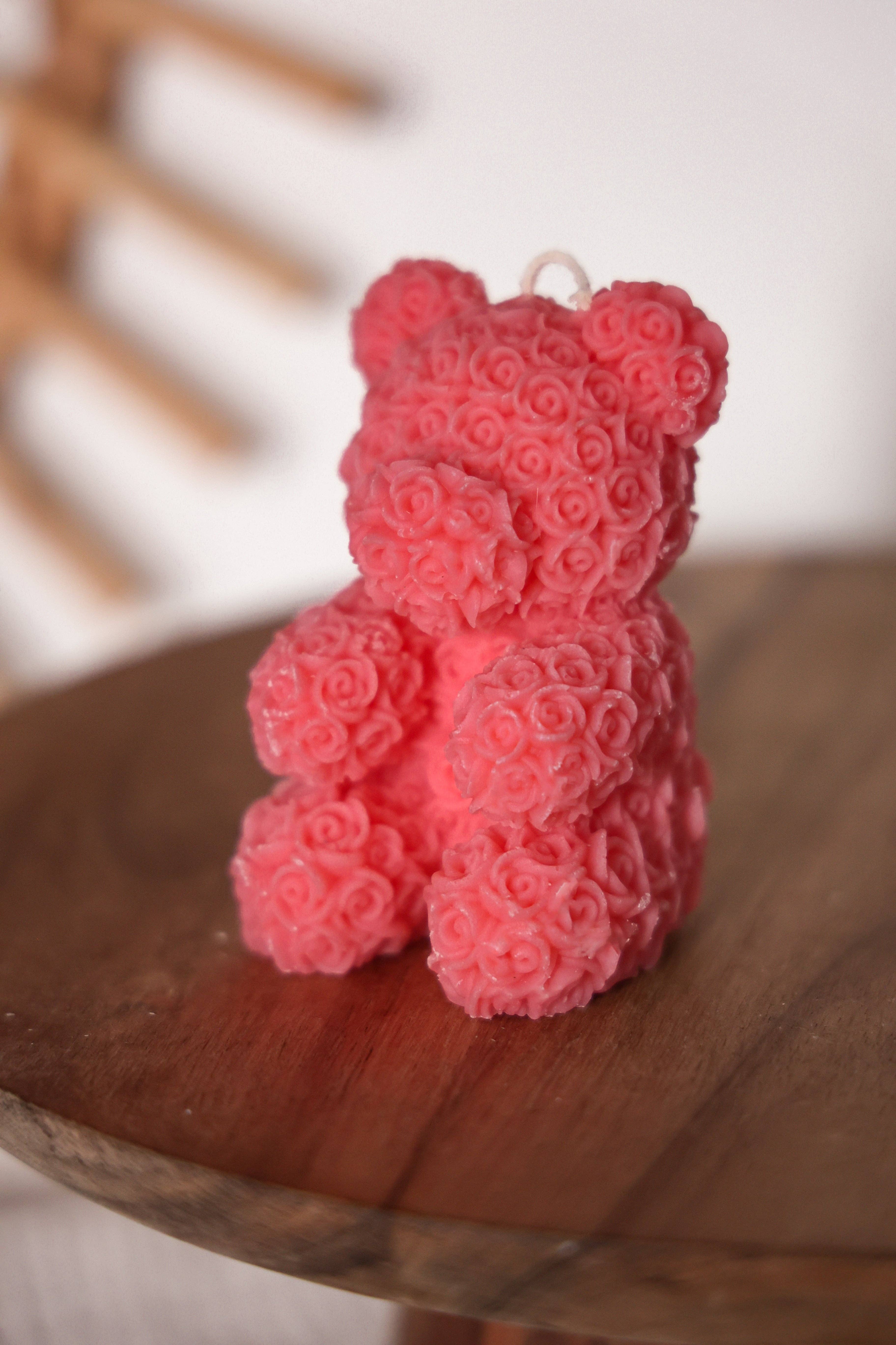 Niki Candle - Wholesale Novelty Candle - Colorful rose teddy7