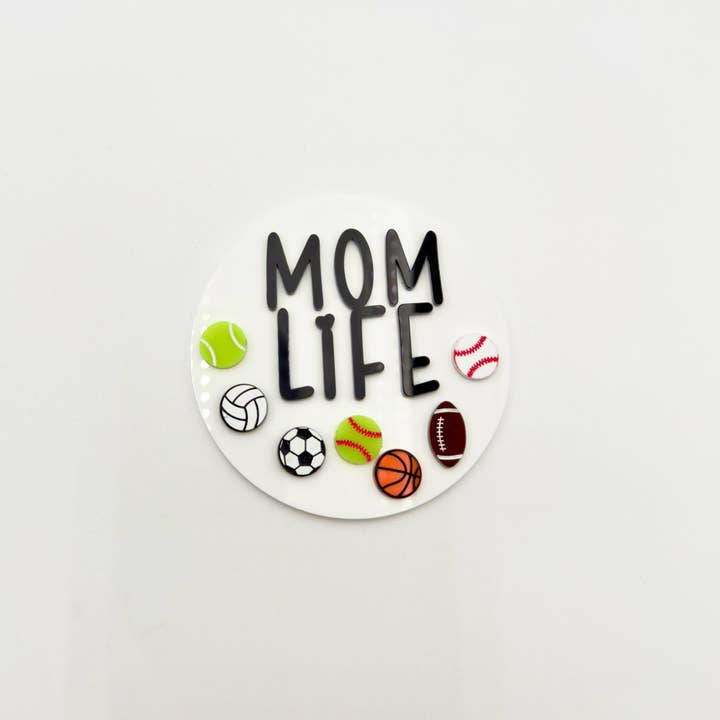 Sports Mom Bogg Tag - Select Which Sports! Mom Life Bogg Bag Accessory, Perfect DIY Mom Gift for wholesale by Ame Rain Designs