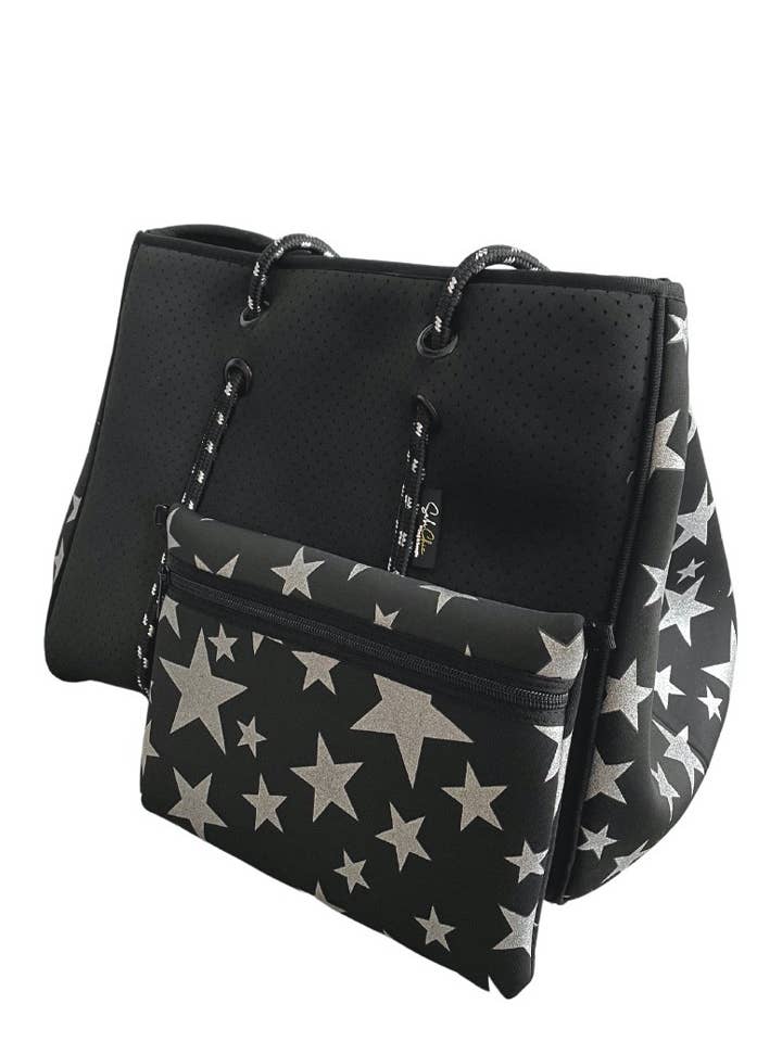 Midnight Sky Neoprene Tote for wholesale by SabiChic
