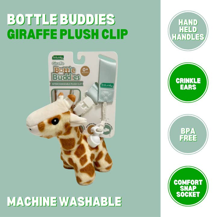 Bottle Buddies - Clipe de Peluche Giraffe por atacado de Finturely