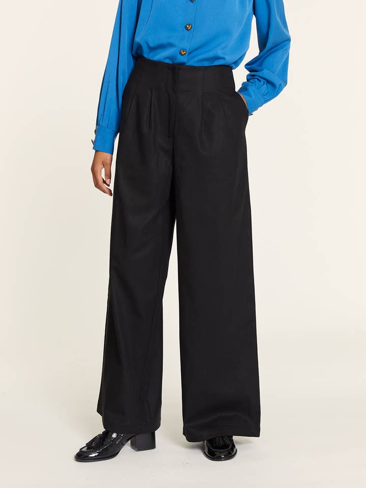 PANTALON TENCEL MED LÆG SORT for engroshandel hos Pepaloves