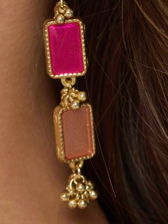 Boucles d'oreilles Layla 2 Drop pour la vente par House of Tuhina, US