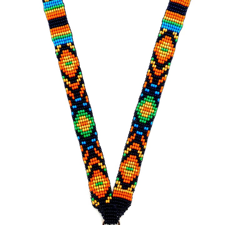 KAQCHI - Wholesale Lanyard - Women's - Orange Beaded Lanyard