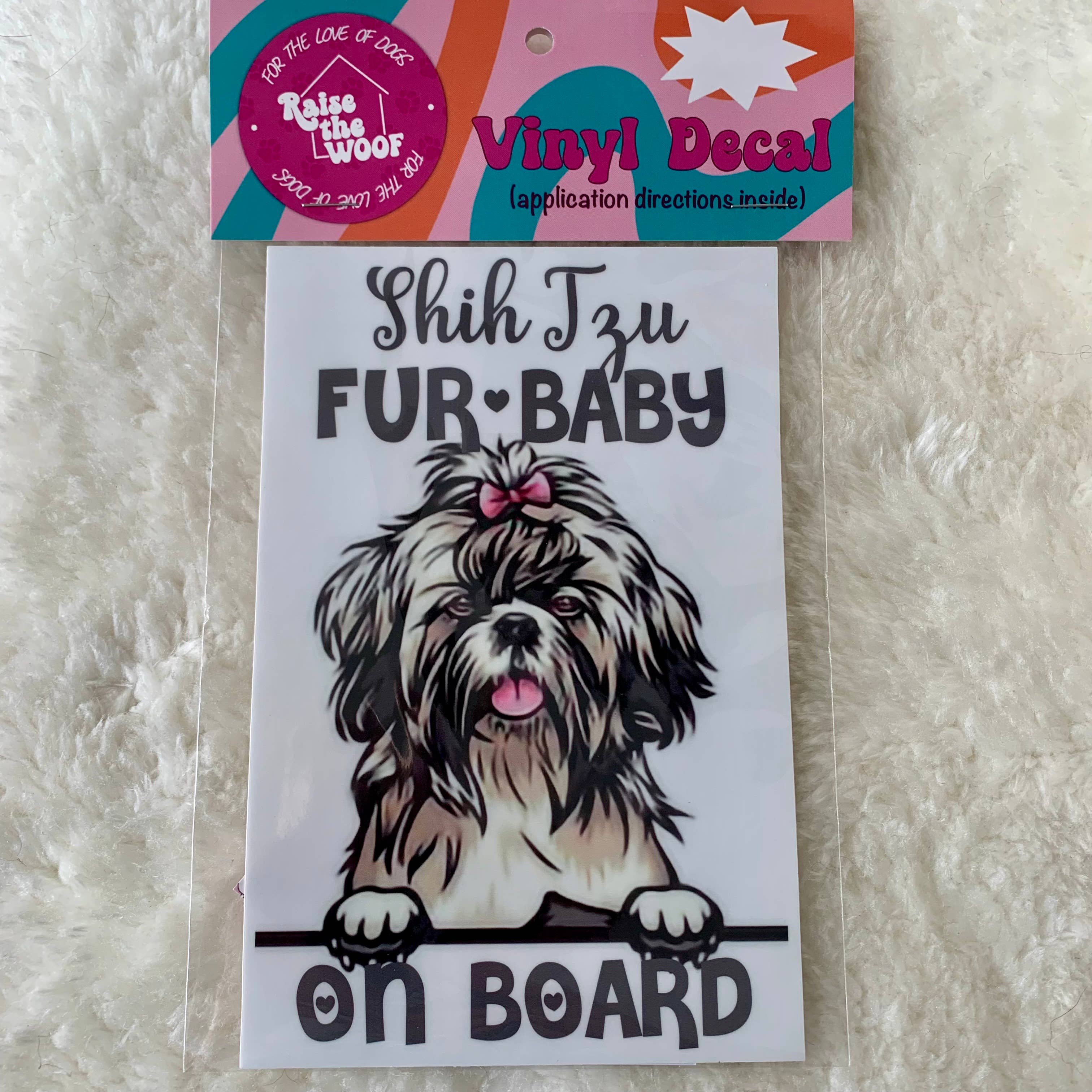 Raise the WOOF - Wholesale Sticker - Dog Breed Bumper Stickers35