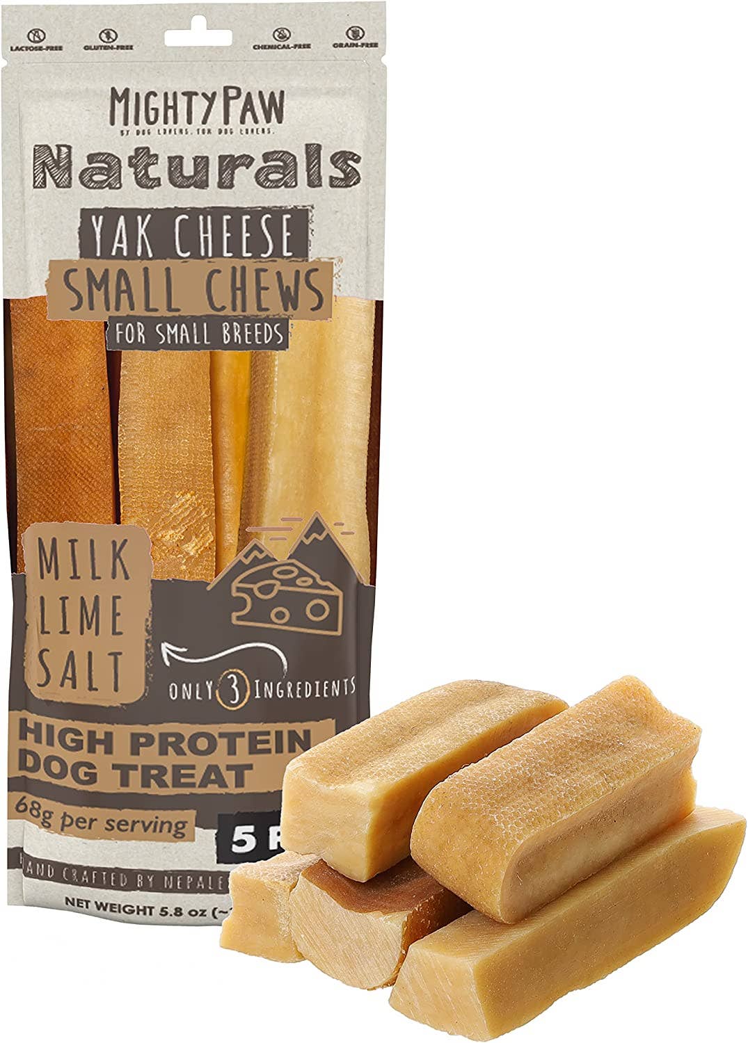 Mighty Paw - Vente Friandises – chien - Mâchouilles naturelles au fromage de yak pour chiens11