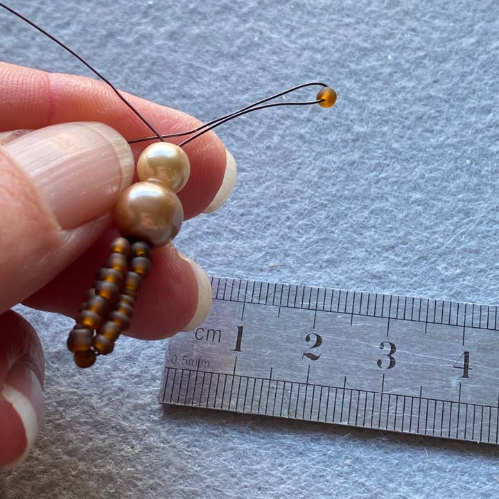 The Beaded Garden – wholesale DIY craft kit – Butterflies Lemon/Blue Bead Craft Kit - A creative gift.4