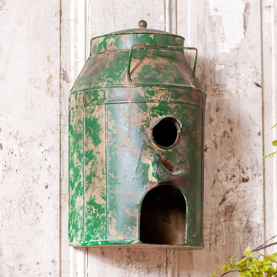 Irvin's Tinware - Wholesale Bird House - Milk Can Birdhouse1