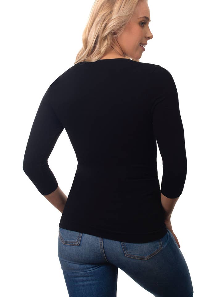 B Free AUSTRALIA - Wholesale T-Shirt - Women's - Bamboo 3/4 Sleeve Top2