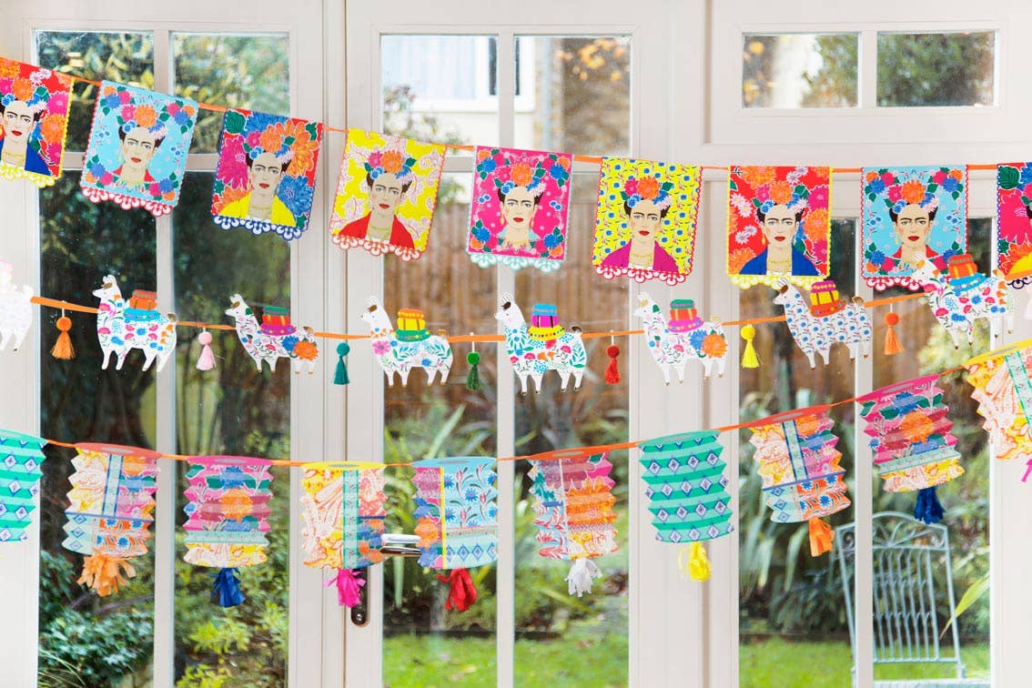 Talking Tables USA - Wholesale Bunting/Garland - Frida Kahlo Bunting | Fiesta Party |9