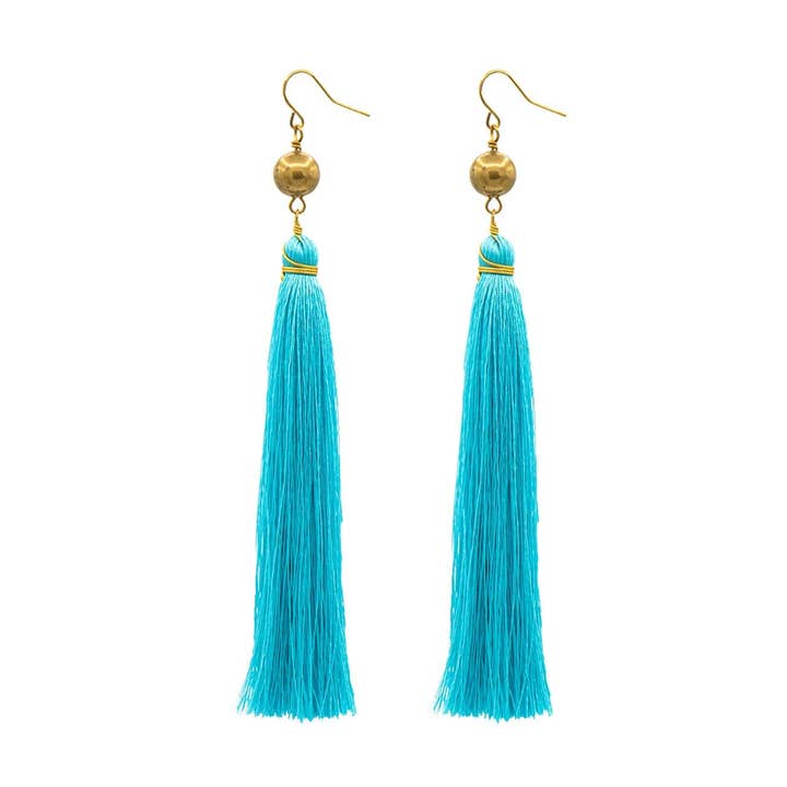 Turquoise Brush Earrings for wholesale by Juulry