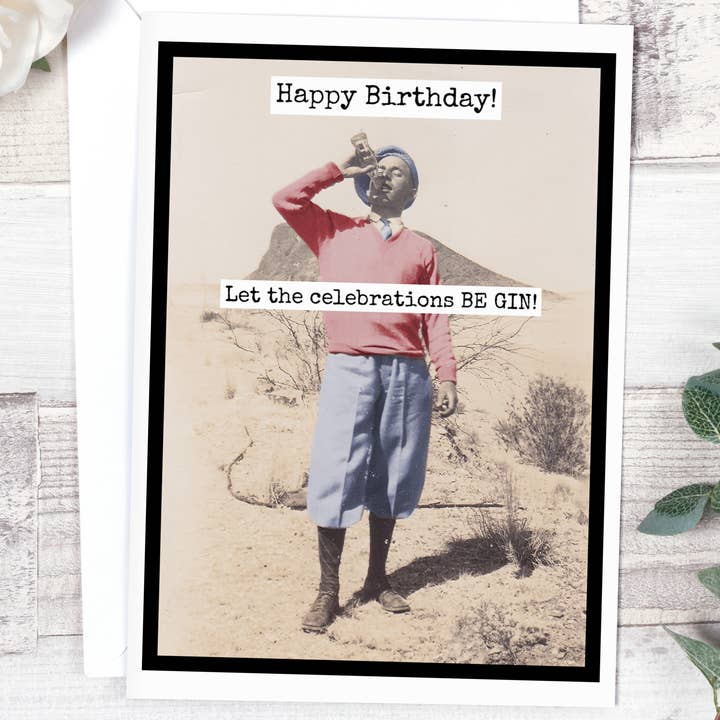 Feliz aniversário! Deixe as celebrações serem GIN! por atacado de Raven's Rest Studio
