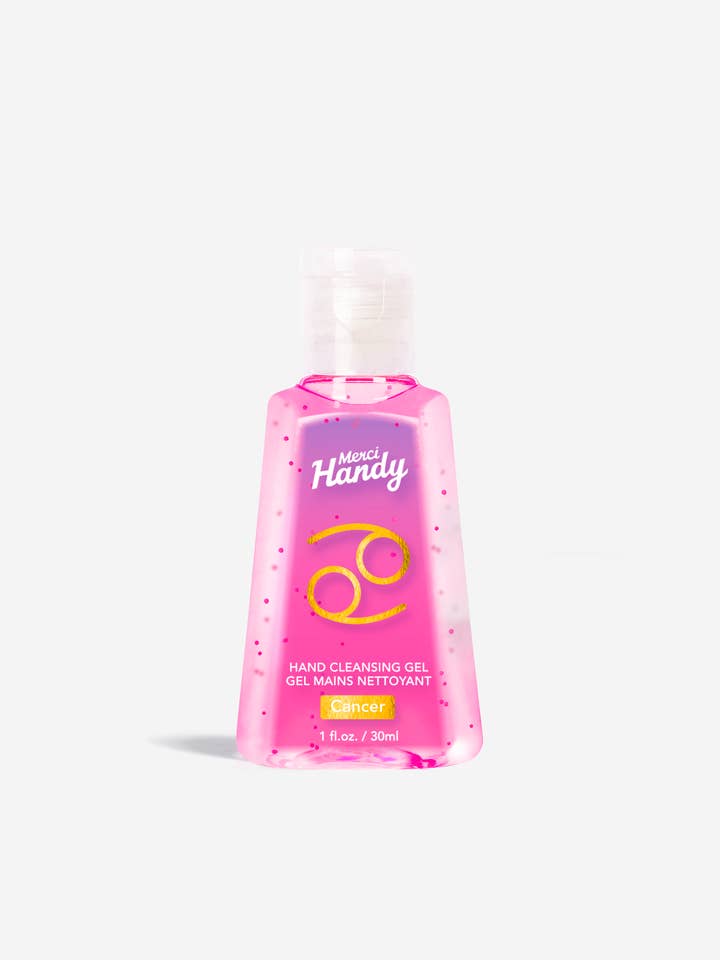 Gel nettoyant pour les mains Cancer pour la vente par Merci Handy