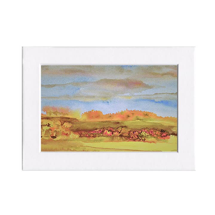 Fine Art For Small Spaces - Wholesale Art Print - Autumn Haze Landscape Nature Mini Print0