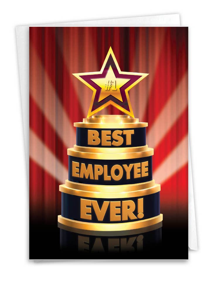 Dagskort för anställda uppskattning - Bästa medarbetare någonsin för wholesale av NobleWorks