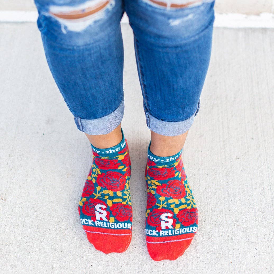 Sock Religious - Wholesale Socks - Unisex - St. Thérèse of Lisieux No Show Socks3