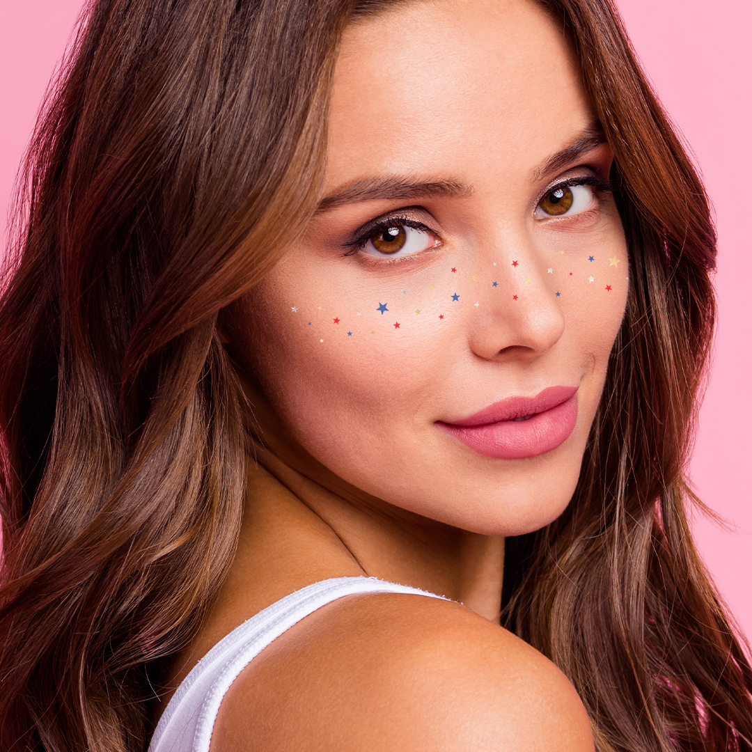 Flash Tattoos - Wholesale Temporary Tattoo - USA STARRY FRECKLES temporary tattoos - freckle face patch3