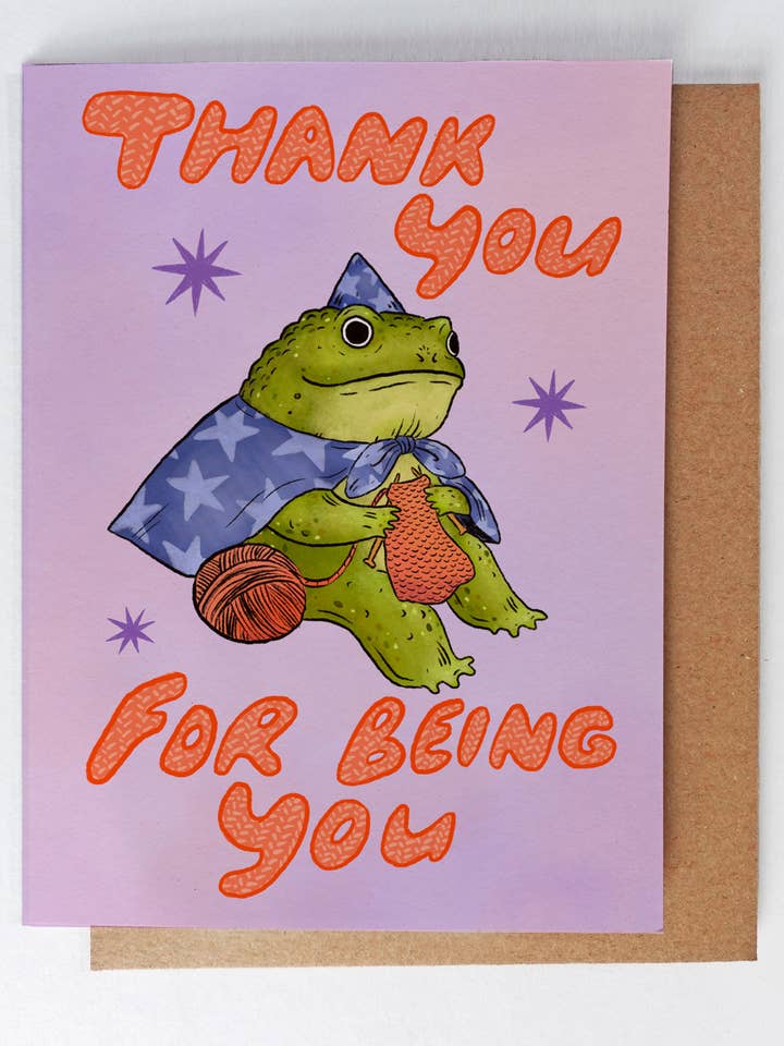 Thank You for Being You Card for wholesale by Marika Paz Illustration
