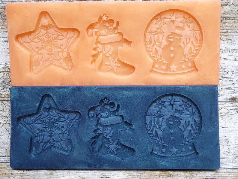 Mr Resin – wholesale Craft supplies – Christmas Baubles Silicone Mould1