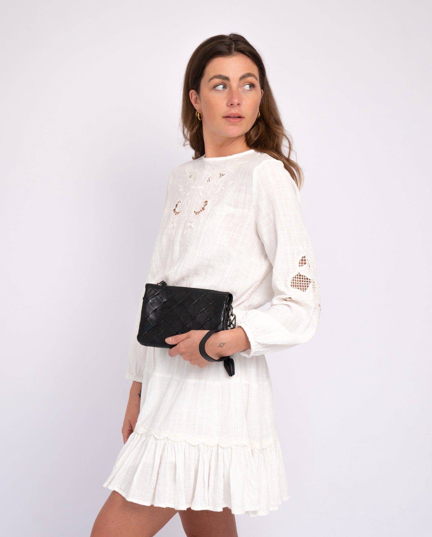 Amsterdam Heritage Leather Belts, Bags, Jackets & Apparel - Vente Sac à bandoulière – femme - Murk | Sac à bandoulière en cuir pleine fleur pour femme avec sangle9