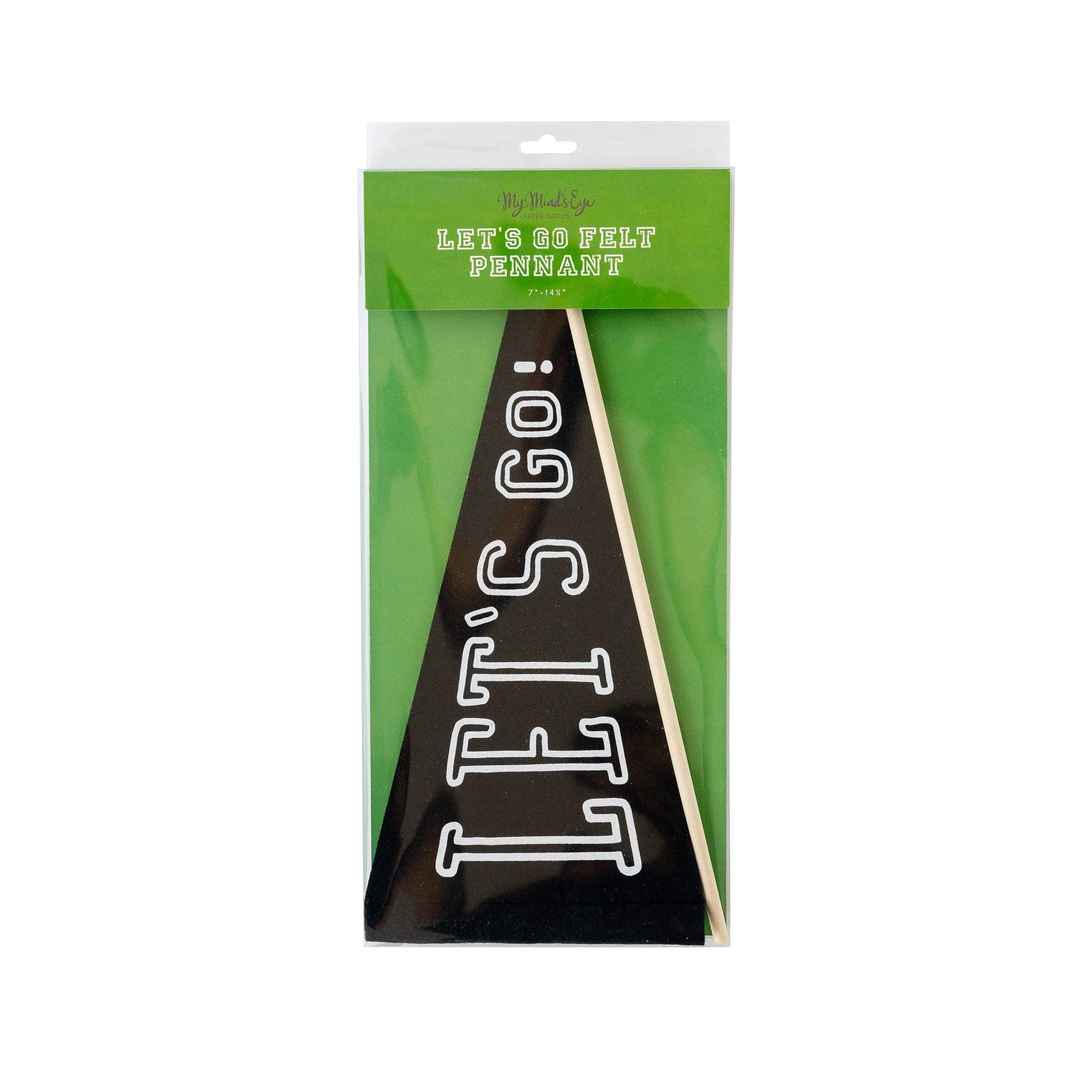 My Mind’s Eye – Engroshandel Festskilt/banner – FTB913 - Lad os gå! Filt vimpler1