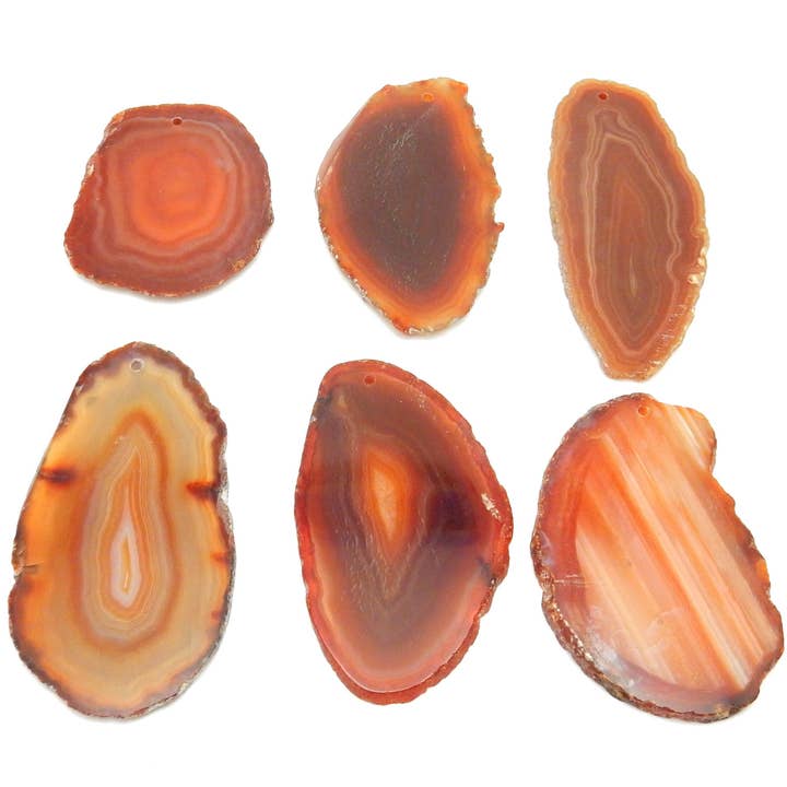 Rock Paradise - Wholesale Spiritual Stone/Crystal - Top Drilled Agate Crystal Slices - Top Drilled - Size #0