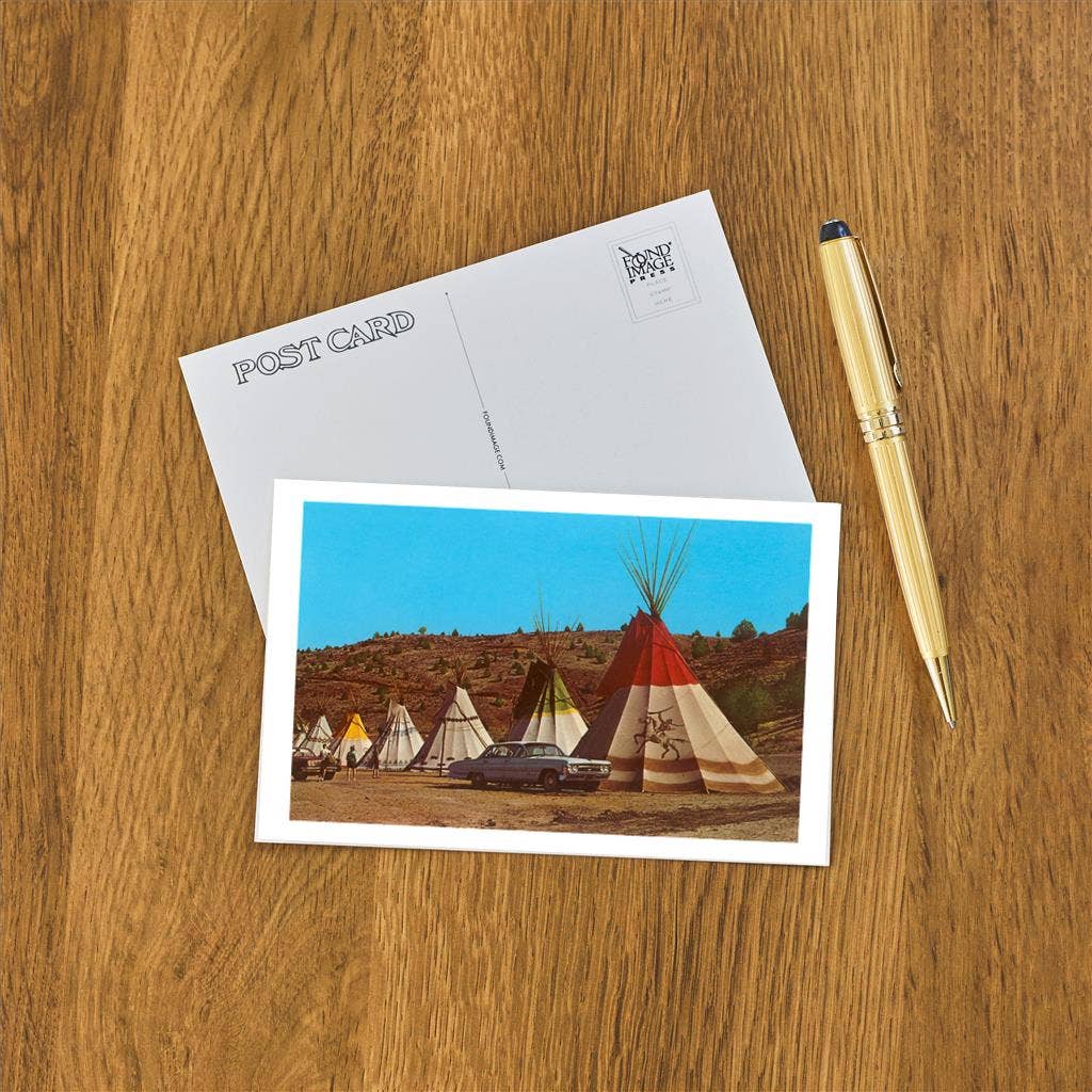 Found Image Press - Wholesale Postcard - Postcard RS-107 Tepees1