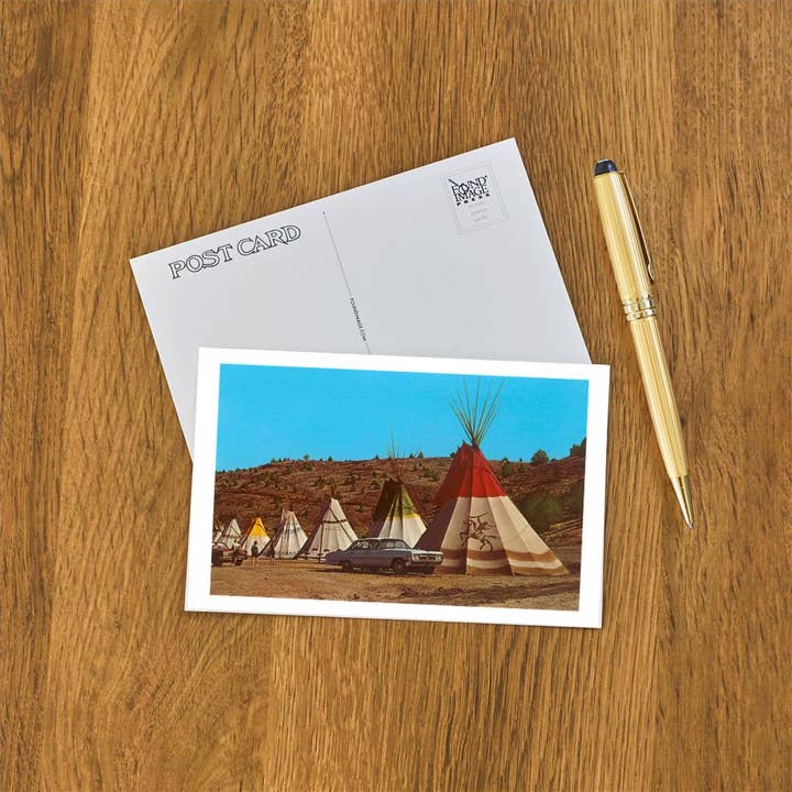Found Image Press - Wholesale Postcard - Postcard RS-107 Tepees1