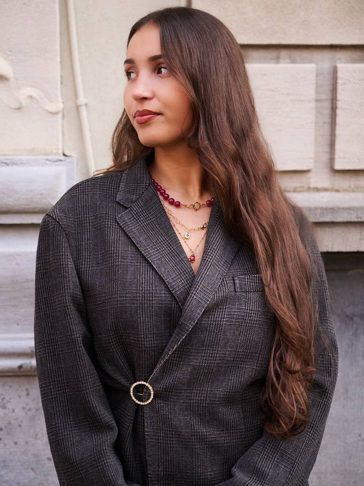 Mariehøne halskæde for engroshandel hos Studio Over The Moon