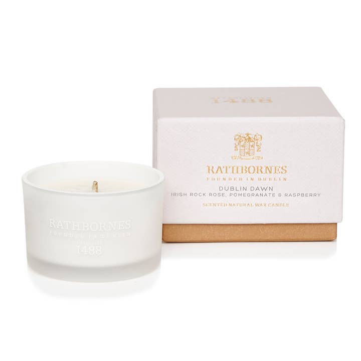 Dublin Dawn Scented Travel Candle for wholesale by Rathbornes 1488