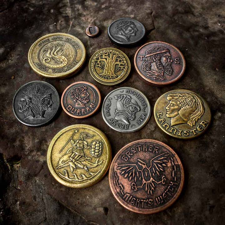 Shire Post Mint - Wholesale Keepsake Coin/Token - Set of 11 Pre-Conquest Westeros Coins