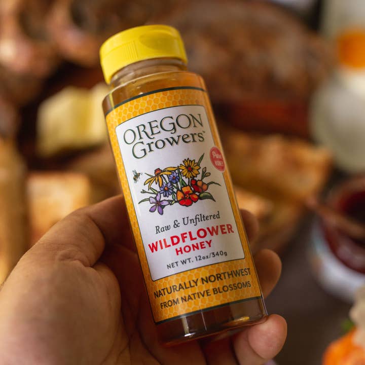Oregon Growers - Wholesale Honey - Northwest Wildflower Honey 12 Oz. Squeeze Bottle2