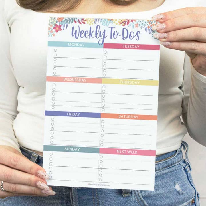 Weekly To-Do Planning Pad 6x9 in for wholesale by bloom daily planners